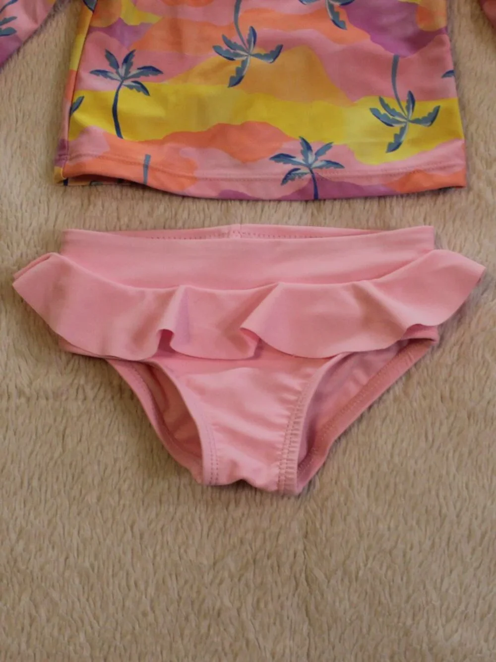 Lot of 2 Toddler Girl Two Piece Bathing Suits